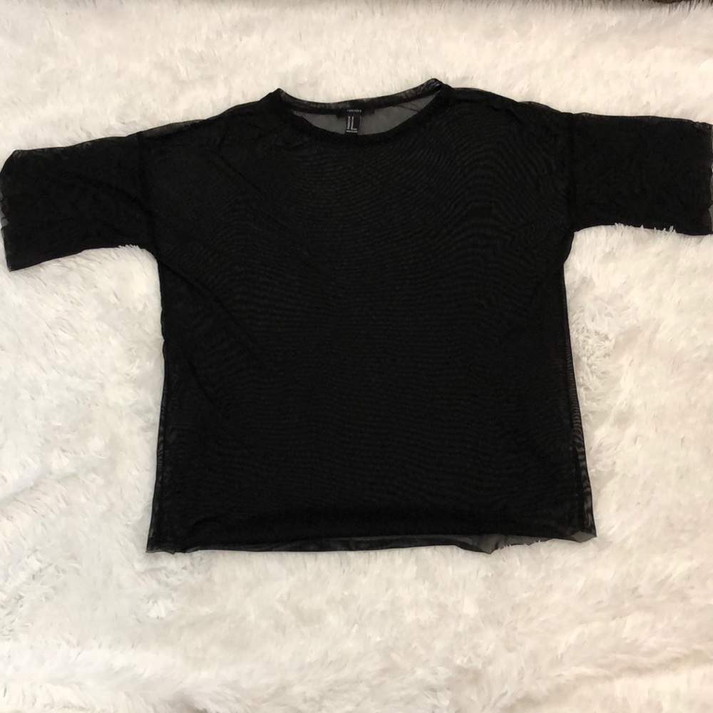 Black sheer top